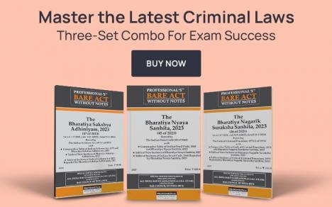 criminal law combo, aibe exam prep, 3 bare act combo