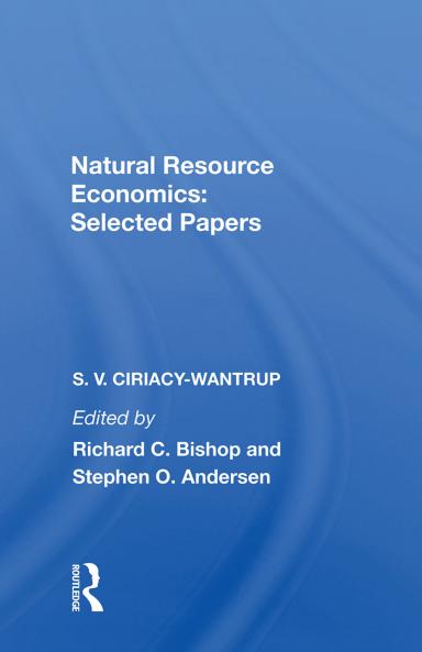 Natural Resource Economics