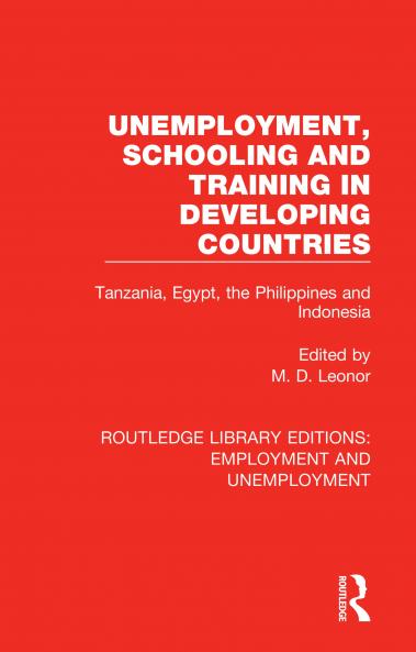 Unemployment Schooling and Training in Developing Countries