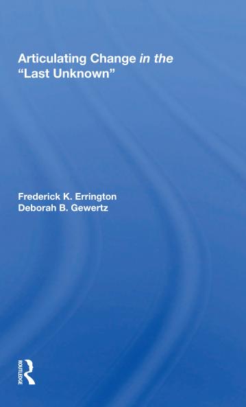 Articulating Change In The Last Unknown