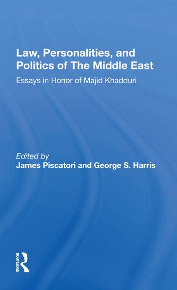 Law Personalities And Politics Of The Middle East