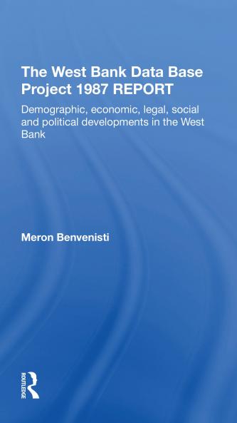 West Bank Data Base 1987 Report