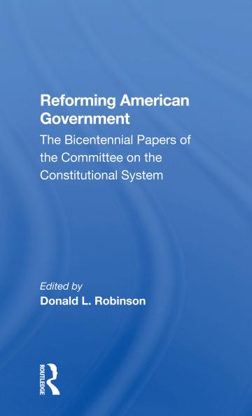 Reforming American Government