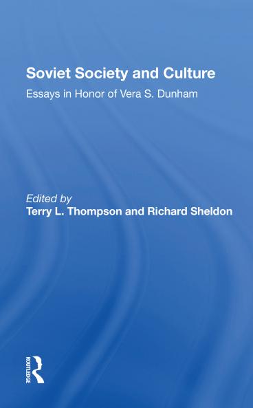 Soviet Society And Culture