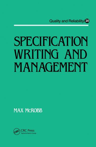 Specification Writing and Management