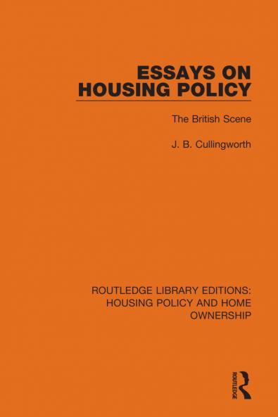 Essays on Housing Policy