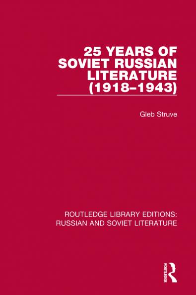 25 Years of Soviet Russian Literature (1918–1943)