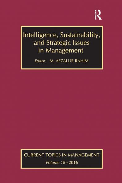 Intelligence Sustainability and Strategic Issues in Management