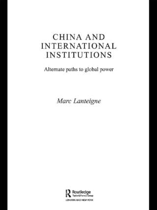 China and International Institutions