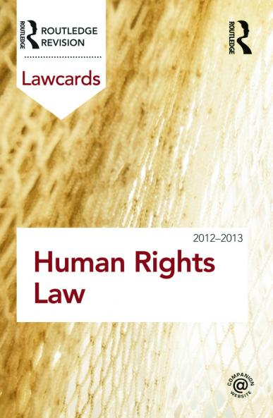 Human Rights Lawcards 2012-2013