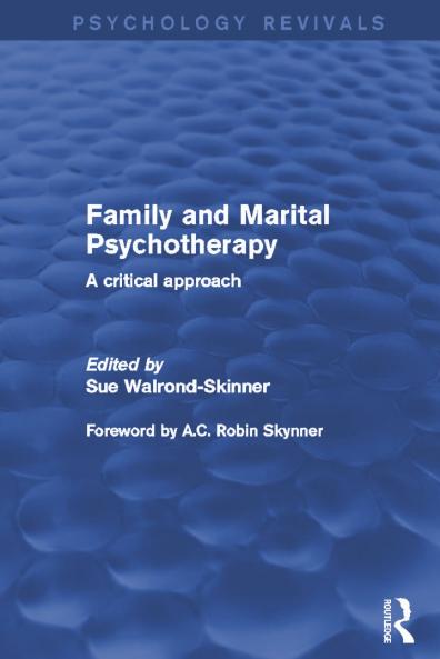 Family and Marital Psychotherapy
