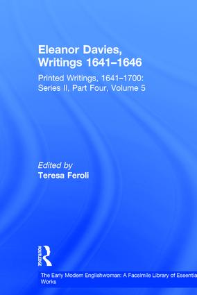 Eleanor Davies Writings 16411646