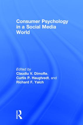 Consumer Psychology in a Social Media World