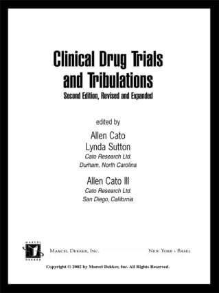 Clinical Drug Trials and Tribulations Revised and Expanded