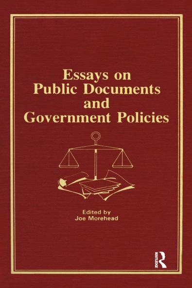 Essays on Public Documents and Government Policies
