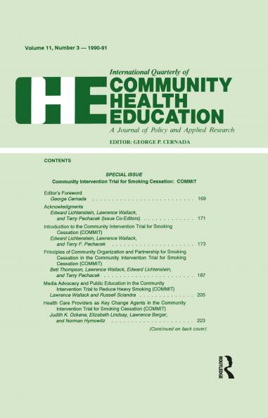 Community Intervention Trial for Smoking Cessation