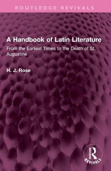 Handbook of Latin Literature