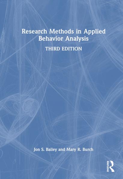 Research Methods in Applied Behavior Analysis