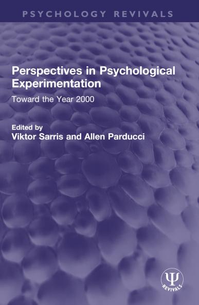 Perspectives in Psychological Experimentation