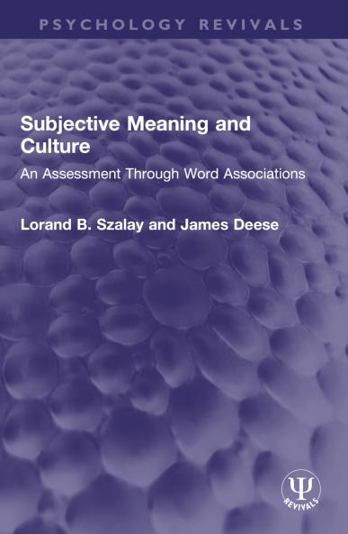 Subjective Meaning and Culture