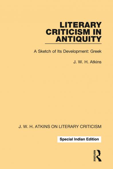Literary Criticism in Antiquity
