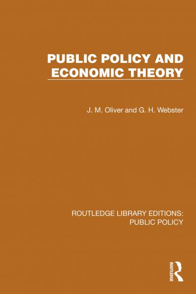 Public Policy and Economic Theory