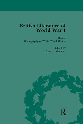 British Literature of World War I Volume 5