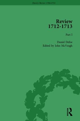 Defoe's Review 1704�13 Volume 9 (1712�13) Part I