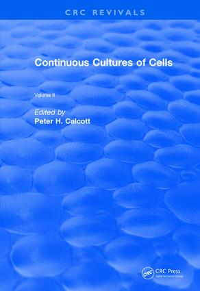 Continuous Cultures of Cells