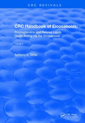 CRC Handbook of Eicosanoids Volume II
