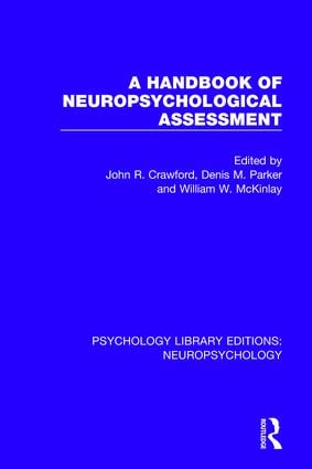 Handbook of Neuropsychological Assessment