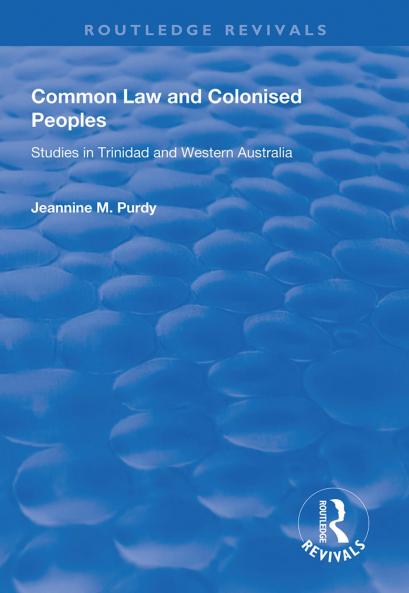 Common Law and Colonised Peoples