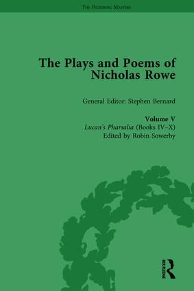 Plays and Poems of Nicholas Rowe Volume V