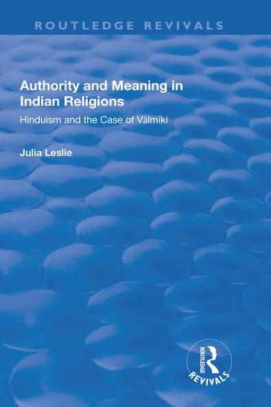 Authority and Meaning in Indian Religions
