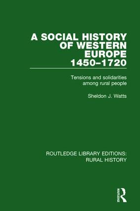 Social History of Western Europe 1450-1720