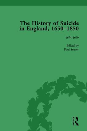 History of Suicide in England 1650-1850 Part I Vol 2