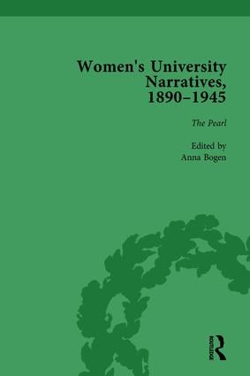 Women's University Narratives 1890-1945 Part I Vol 4