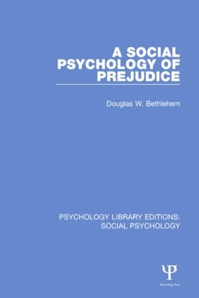 Social Psychology of Prejudice