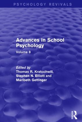 Advances in School Psychology (Psychology Revivals)