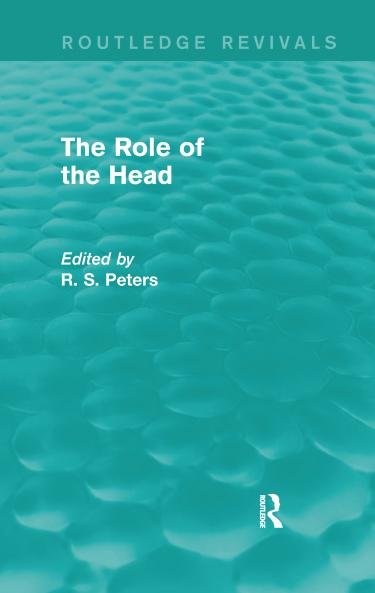 Role of the Head (Routledge Revivals)