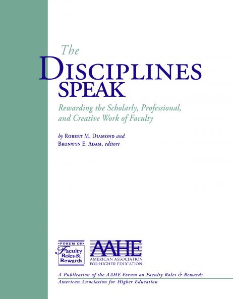 Disciplines Speak I