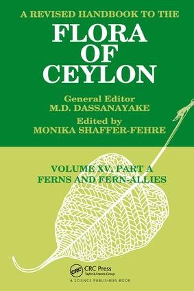 Revised Handbook to the Flora of Ceylon Vol. XV Part A