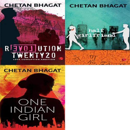 Chetan Bhagat Combo - Revolution Twenty20 Half Girlfriend One Indian Girl (Set of 3 books)