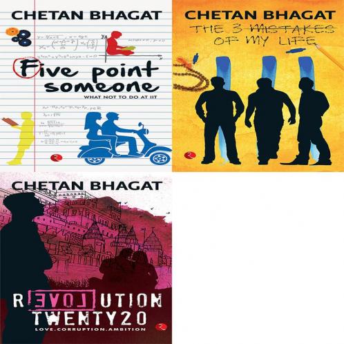 Chetan Bhagat Bestsellers - Revolution Twenty 20: Love. Corruption. Ambition + The 3 Mistakes Of My Life + Five Point Someone ; What Not To Do At Iit (Set of 3 Books)