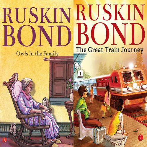 The Great Train Journey + Owls in the Family (Set of 2 Books)
