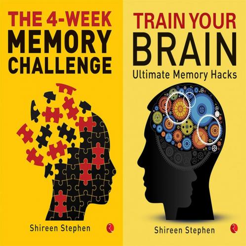 Train Your Brain + The 4-Week Memory Challenge (Set of 2 Books)