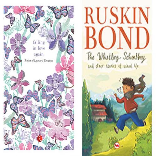 The Whistling Schoolboy and Other Stories of School Life + Falling in Love Again: Stories of Love and Romance (Set of 2 Books)