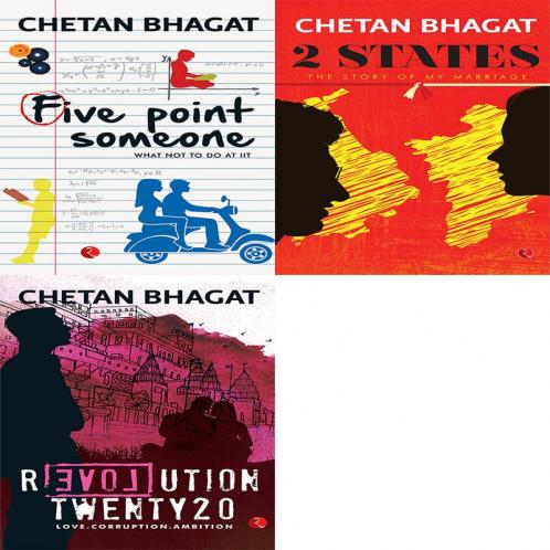 Revolution Twenty 20: Love. Corruption. Ambition + 2 States: The Story of My Marriage + Five Point Someone ; What Not To Do at IIT (Set of 3 Books)