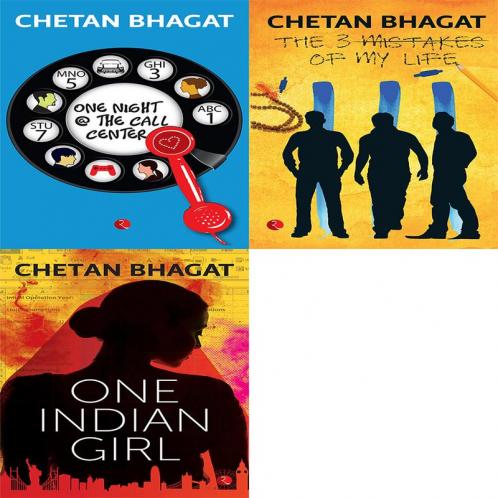 One Indian Girl + The 3 Mistakes of My Life + One Night @ The Call Centre (Set of 3 Books)