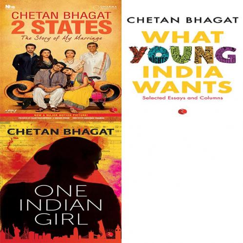 One Indian Girl + What Young India Wants: Selected Non - Fiction + 2 States the Story of My Marriage (Set of 3 Books)